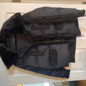 Linda Richard Metallic Down Coat